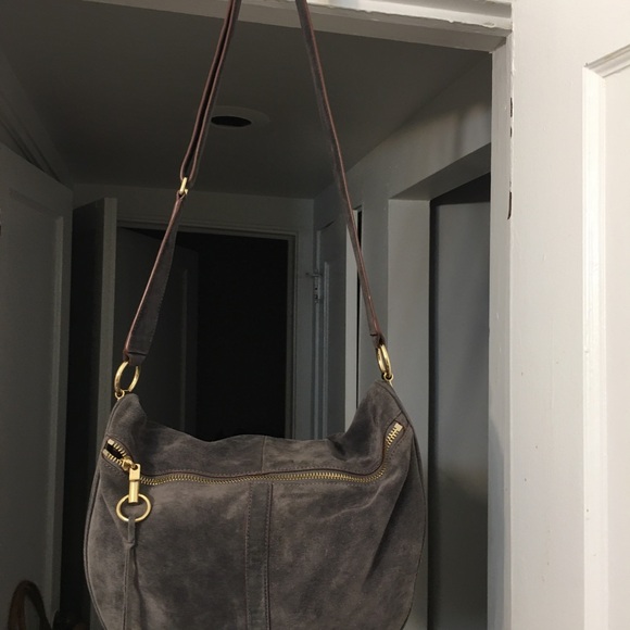 Elizabeth And James Half moon Bag suede Leather